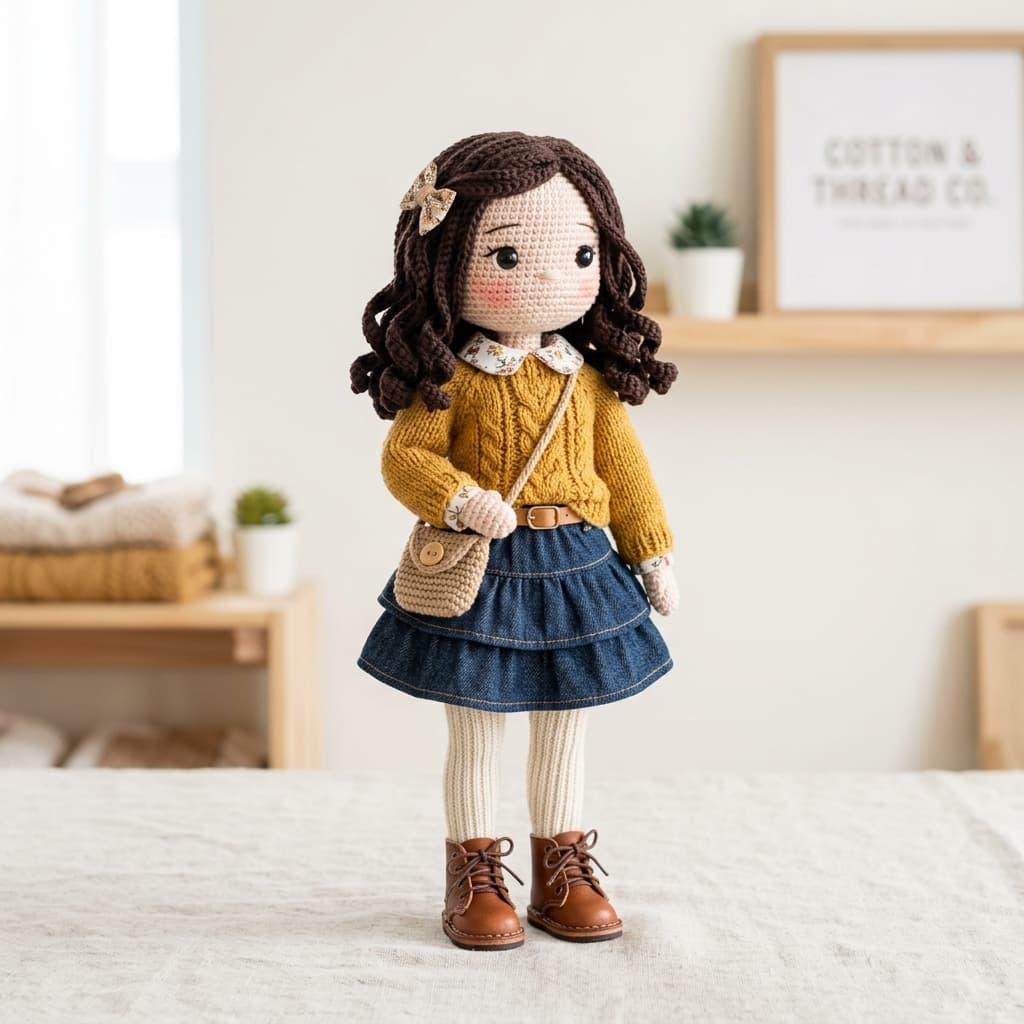 Sample-style visual for Custom Human Crochet Doll